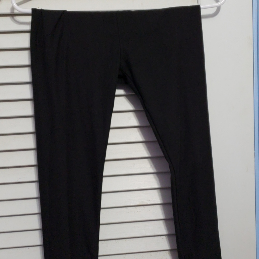 Lularoe OS Solid Black Leggings